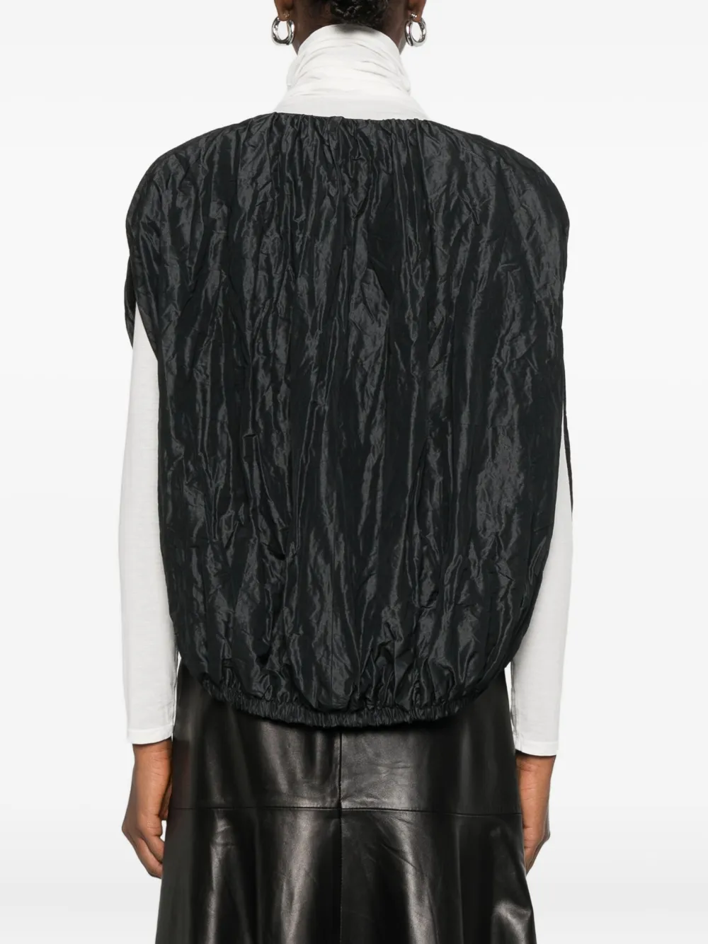 Antonelli Gelso Round-neck Jacket In Black