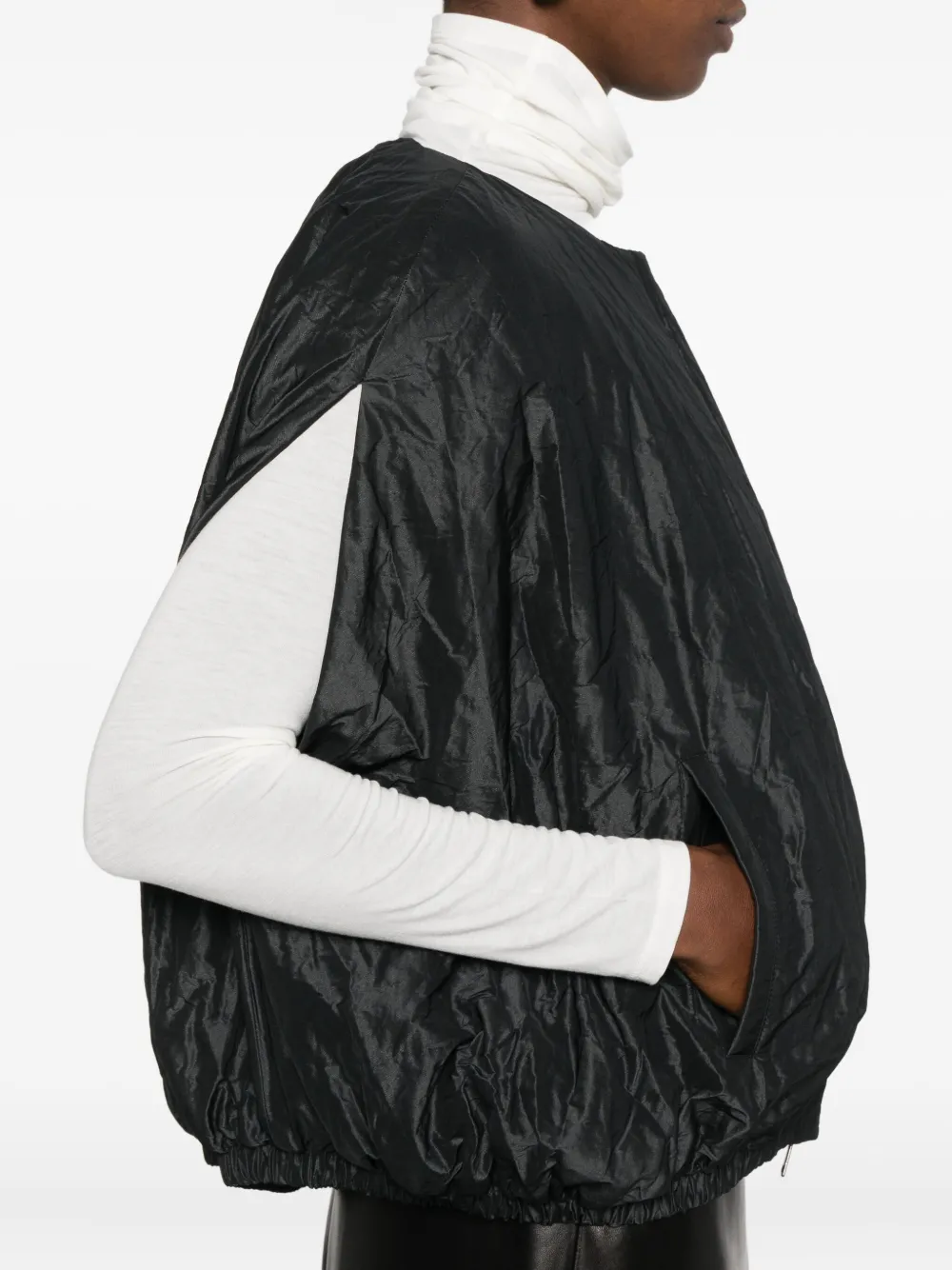 Antonelli Gelso Round-neck Jacket In Black