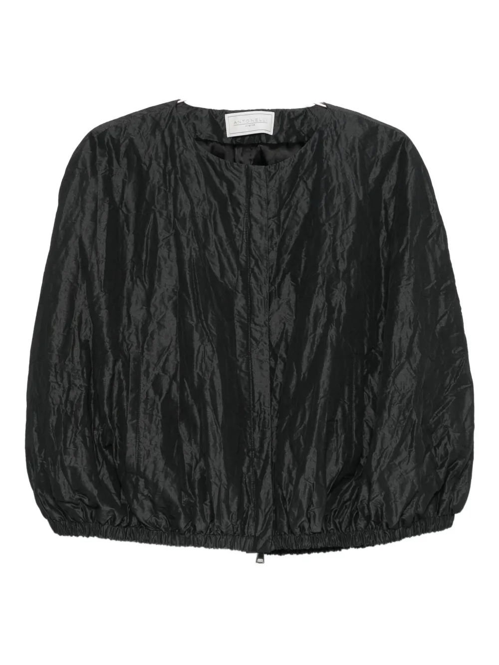 Antonelli Gelso Round-neck Jacket In Black