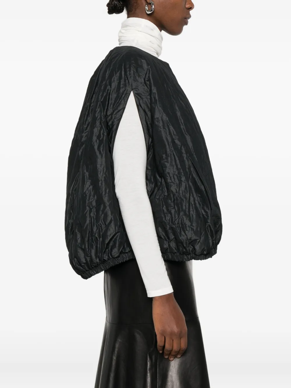 Antonelli Gelso Round-neck Jacket In Black