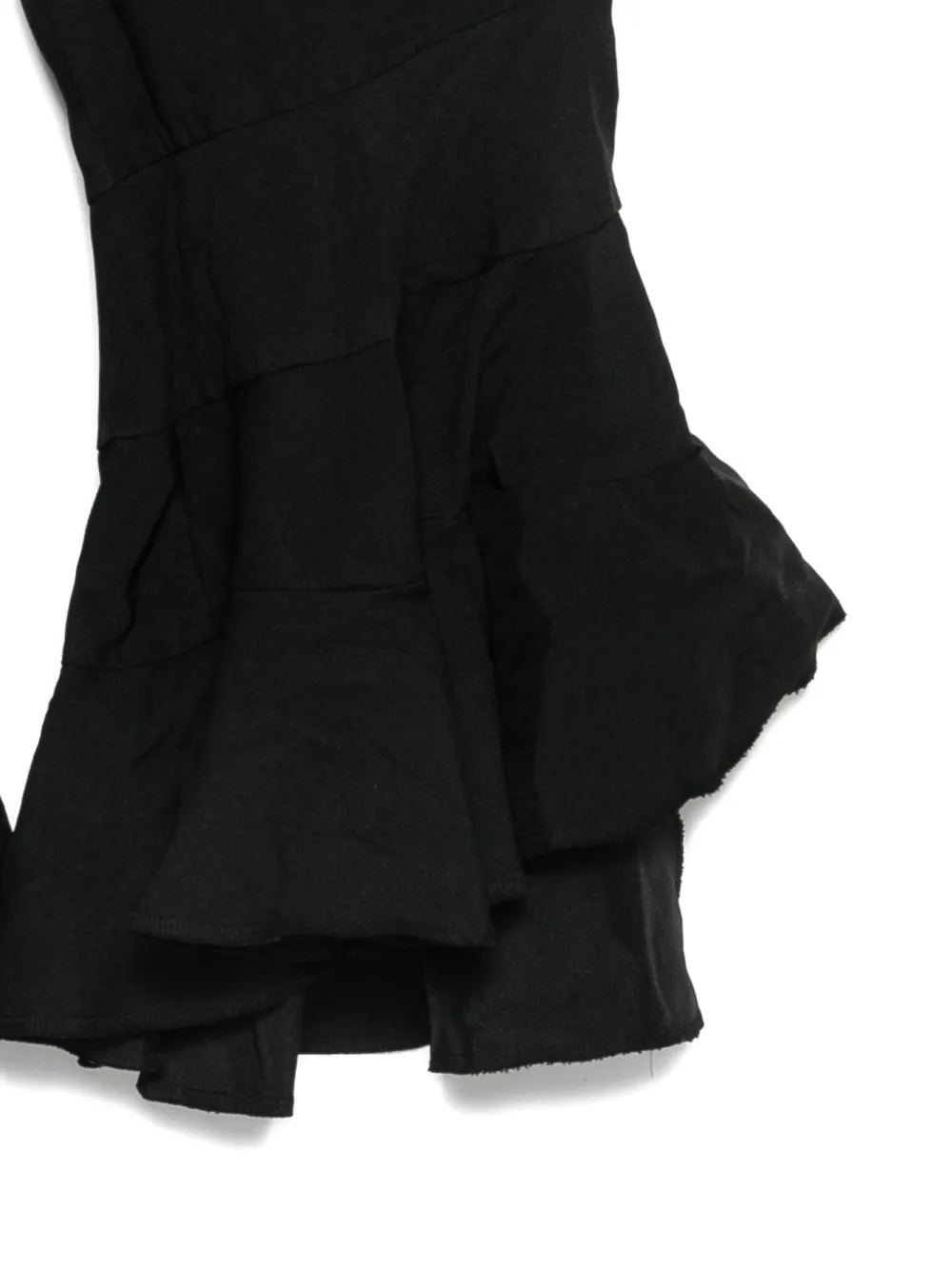 Comme Des Garçons Ruffled Trousers In Black
