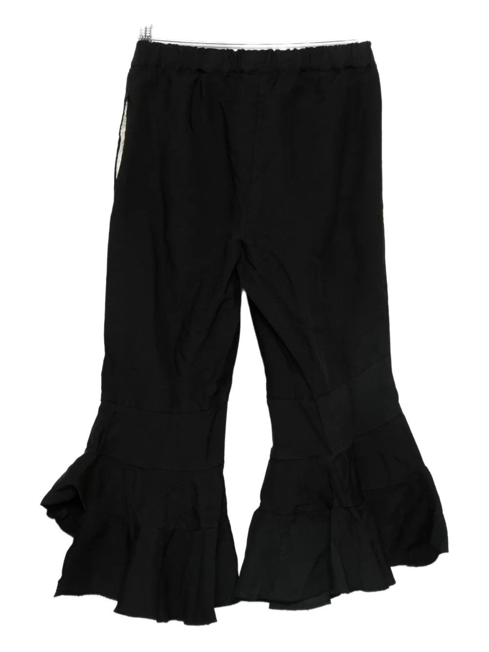 Comme Des Garçons Ruffled Trousers In Black