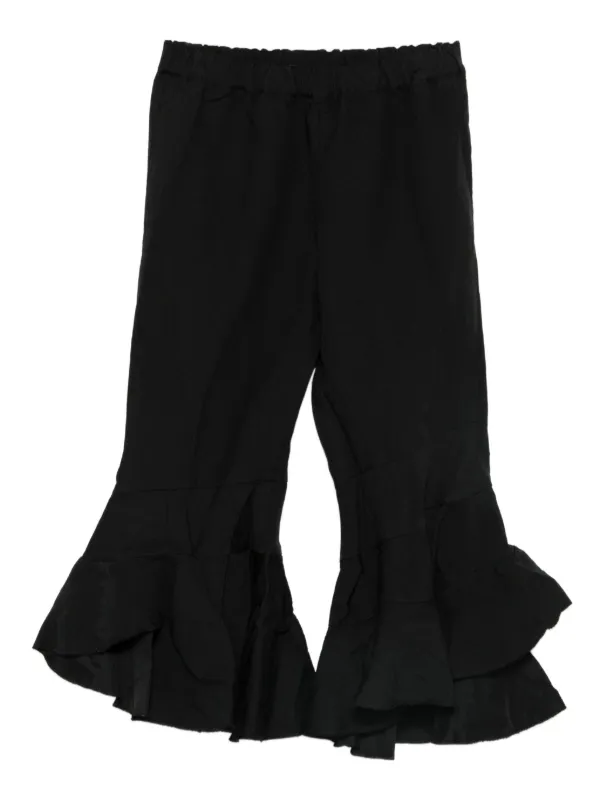 Comme des Garçons Ruffled Trousers in Black