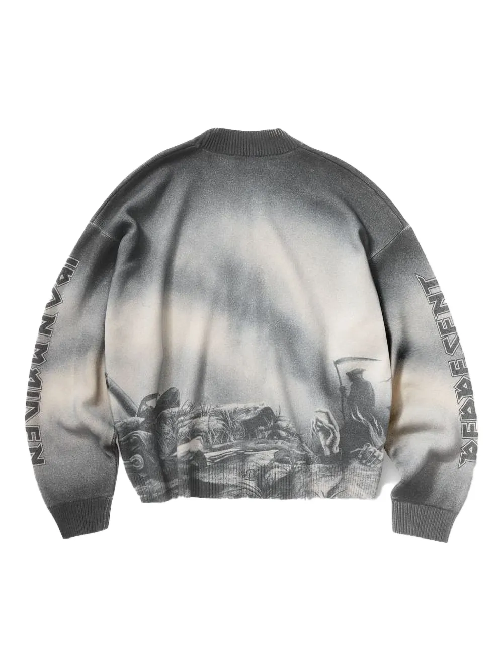 Represent Sweater met print 46 SUNFADE GREY