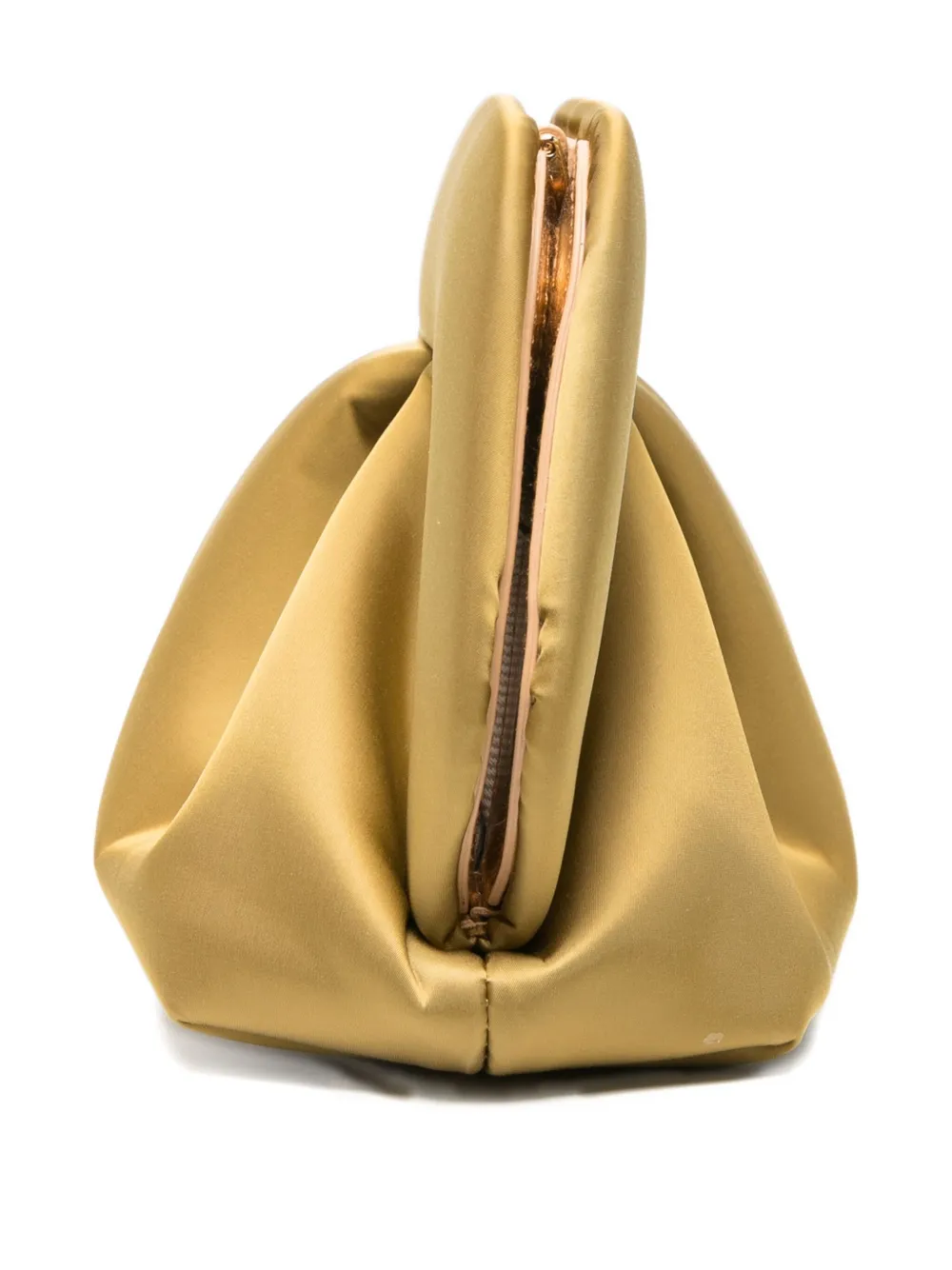 Themoirè Gathered Clutch Bag In Nude