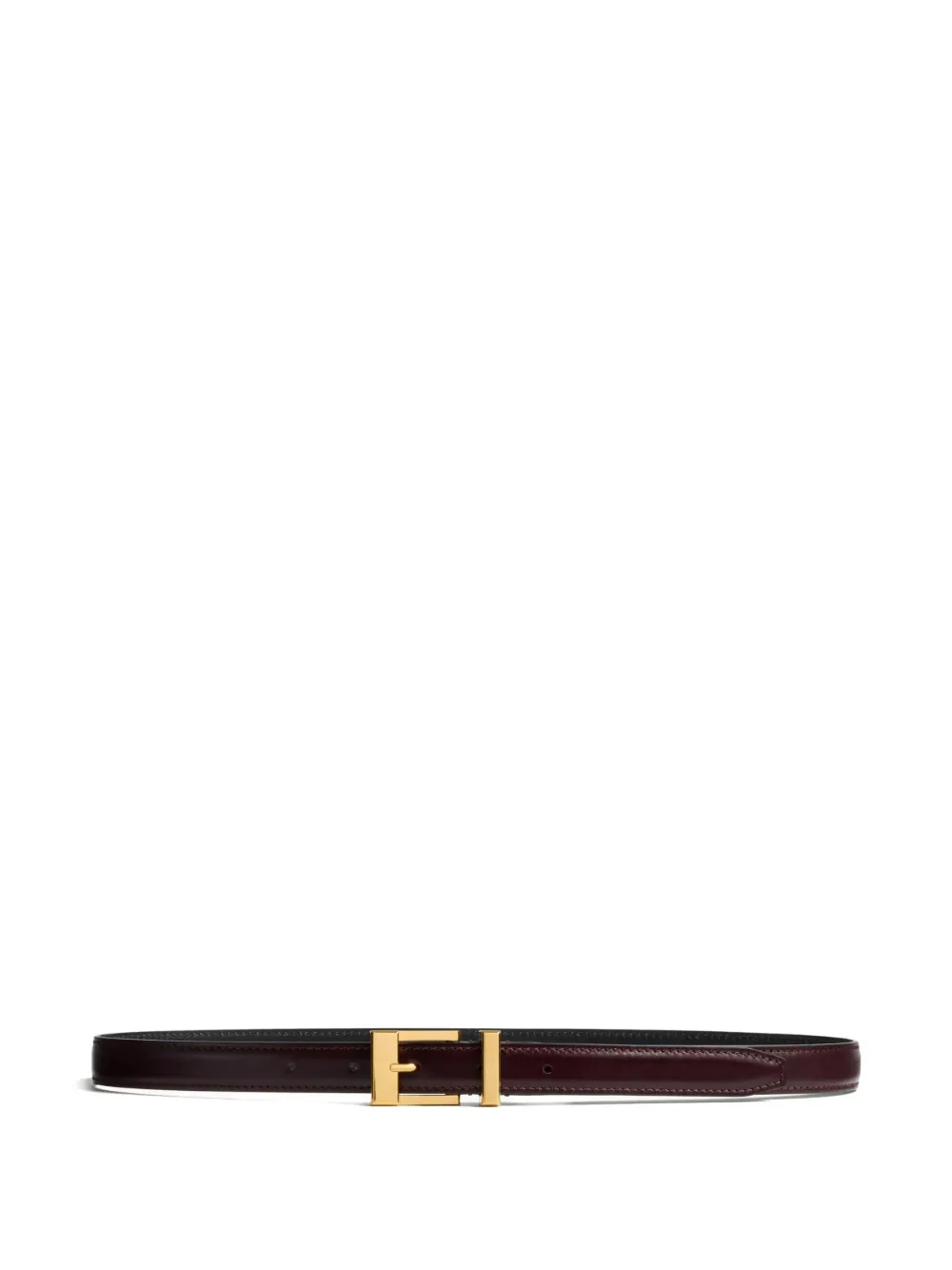 KHAITE leather buckle belt | Red | Image 1