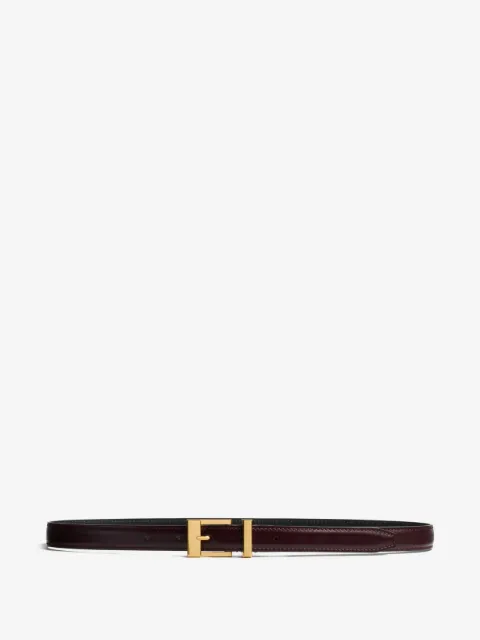 KHAITE leather buckle belt