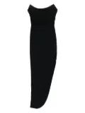 Amen strapless asymmetric dress - Black