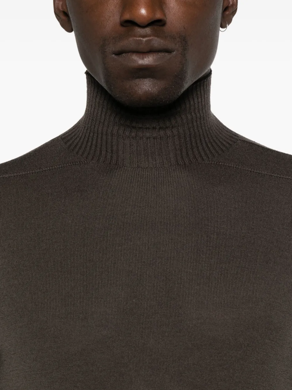 Rick Owens high-neck wool sweater Bruin
