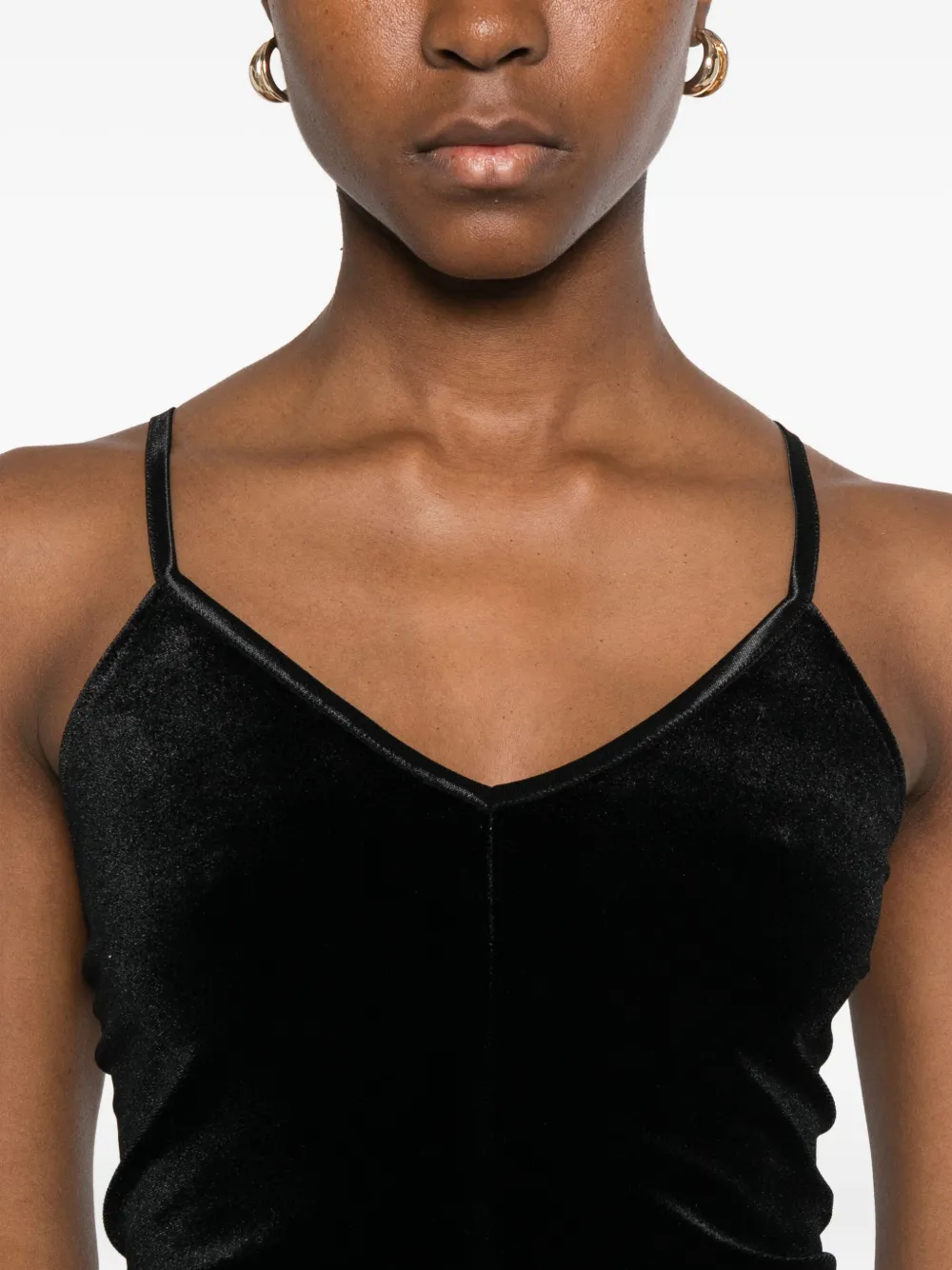 Forte Forte V-neck Tank Top In Black