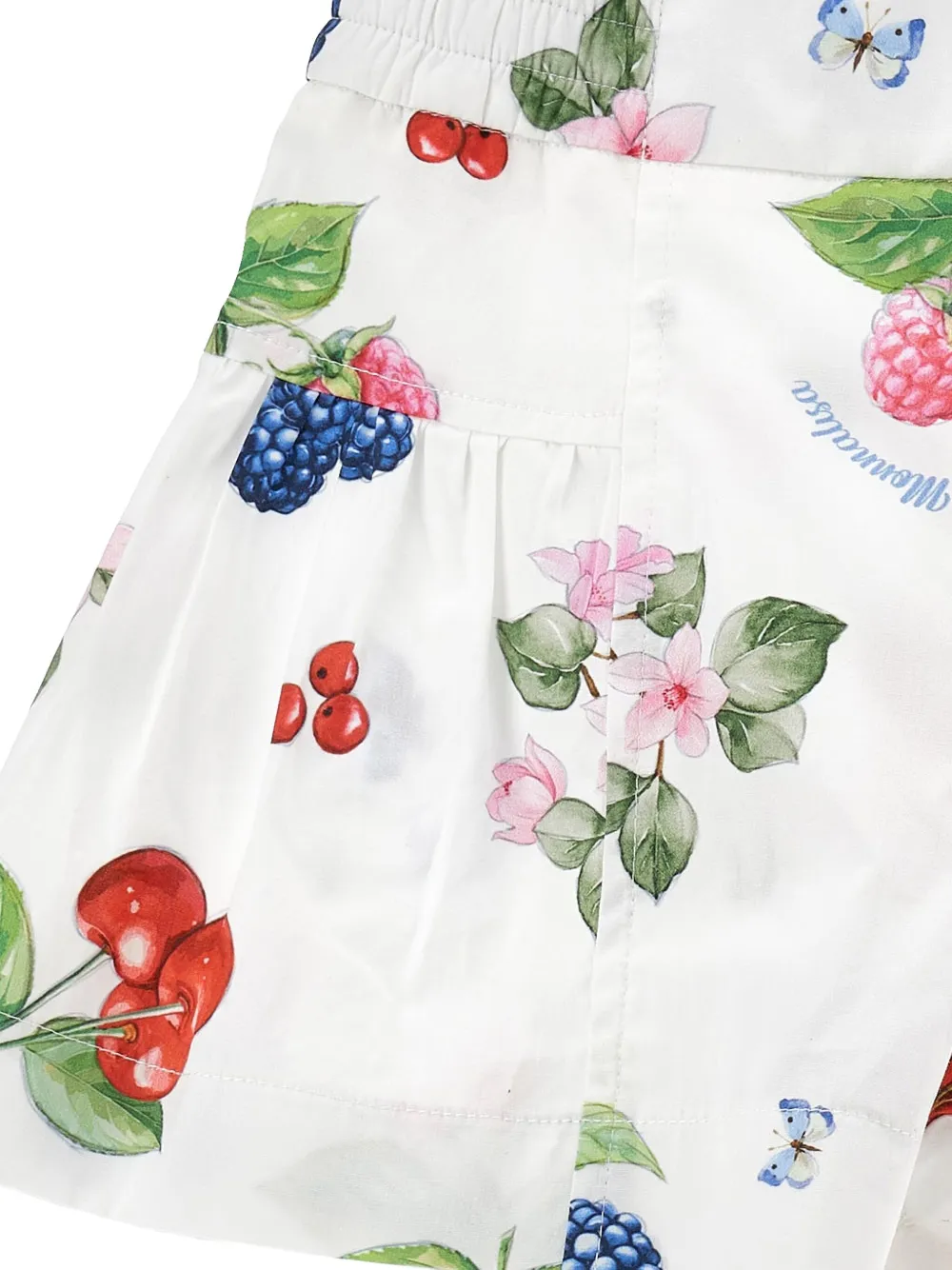 Monnalisa floral-print ruffled shorts Wit