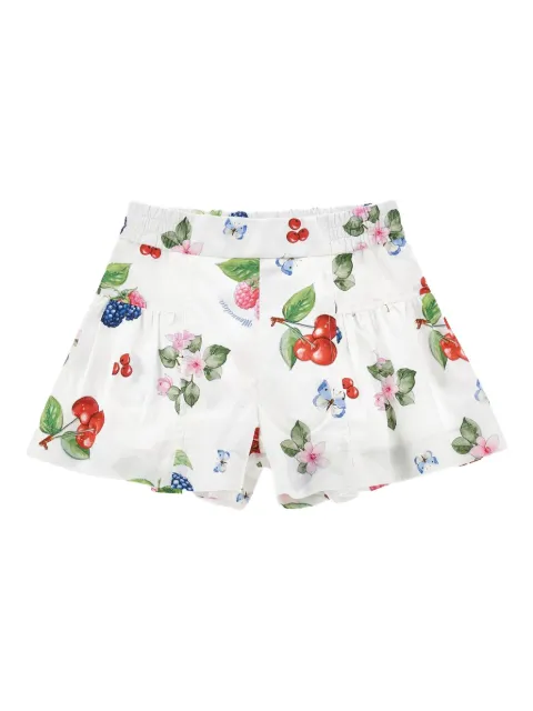 Monnalisa floral-print ruffled shorts