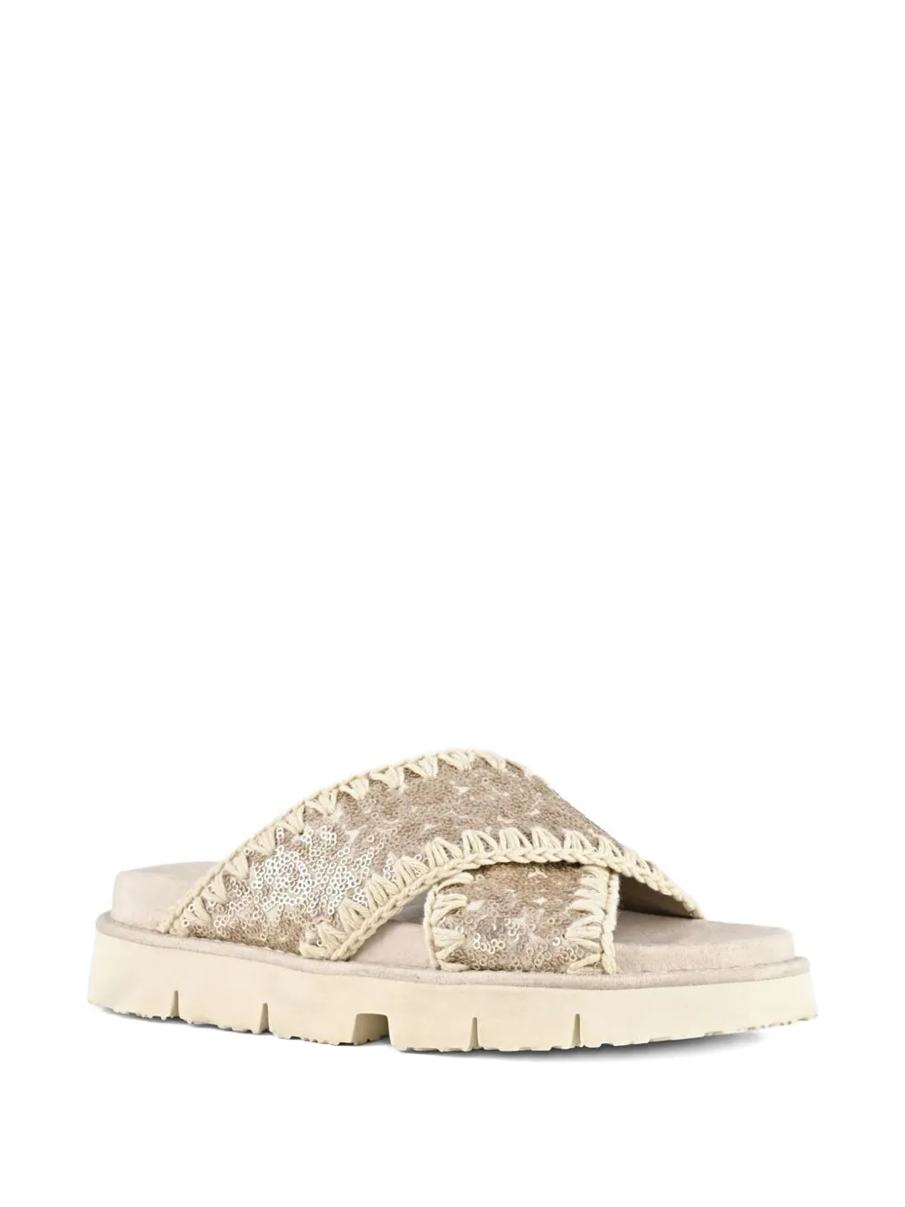 Mou criss-cross sandals Neutrals