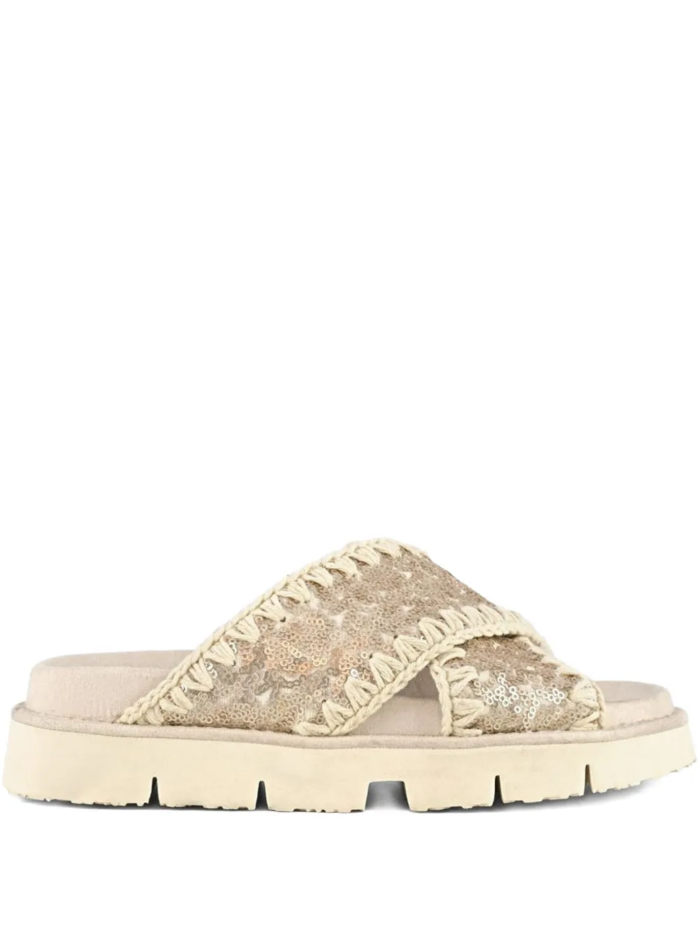 Mou criss-cross sandals Neutrals