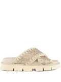Mou criss-cross sandals - Neutrals