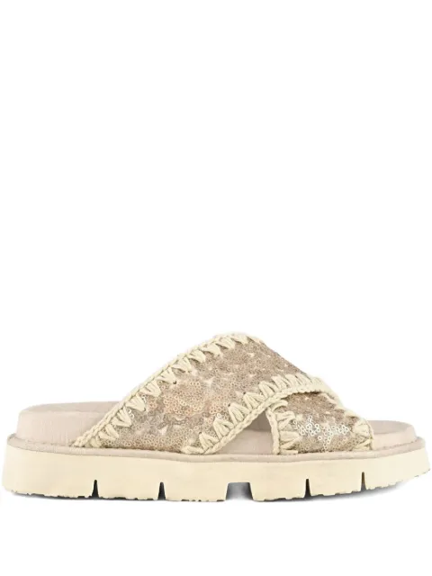 Mou criss-cross sandals