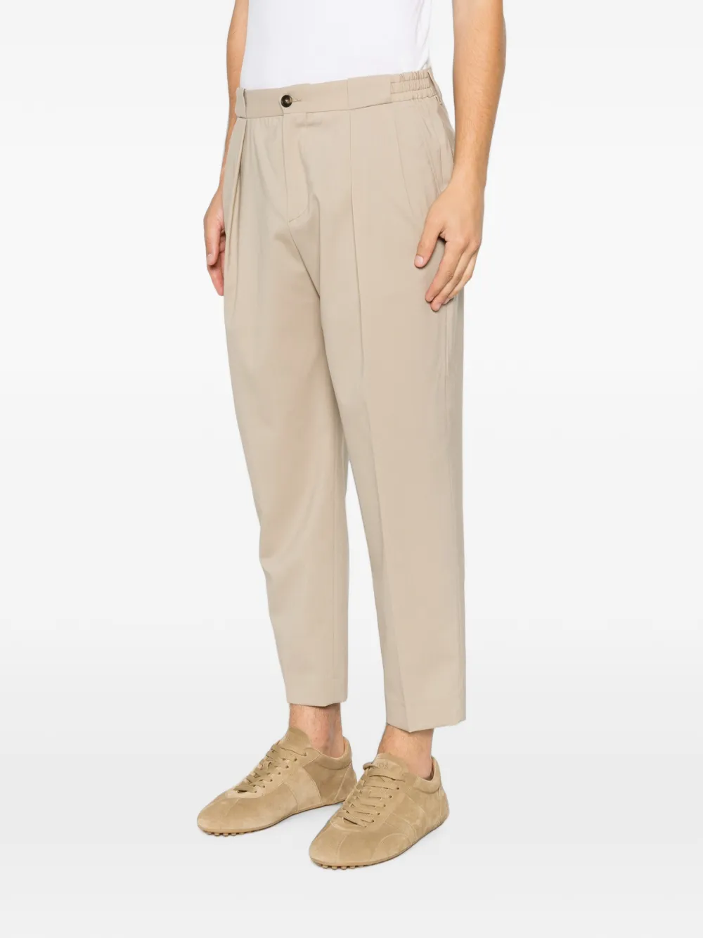 Manuel Ritz Broek met plooien Beige