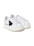 DSQUARED2 KIDS maple-leaf logo-print sneakers - Light and natural