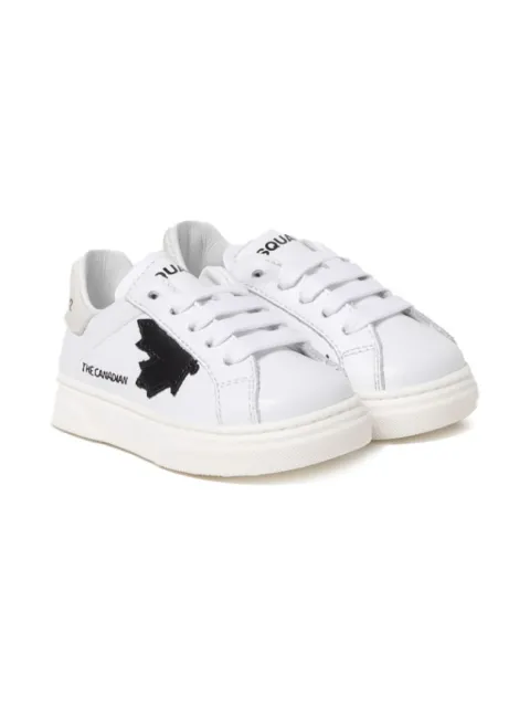 DSQUARED2 KIDS maple-leaf logo-print sneakers