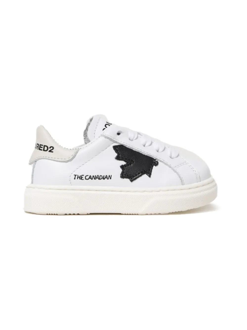 DSQUARED2 KIDS Sneakers met logoprint en esdoornblad Light and natural