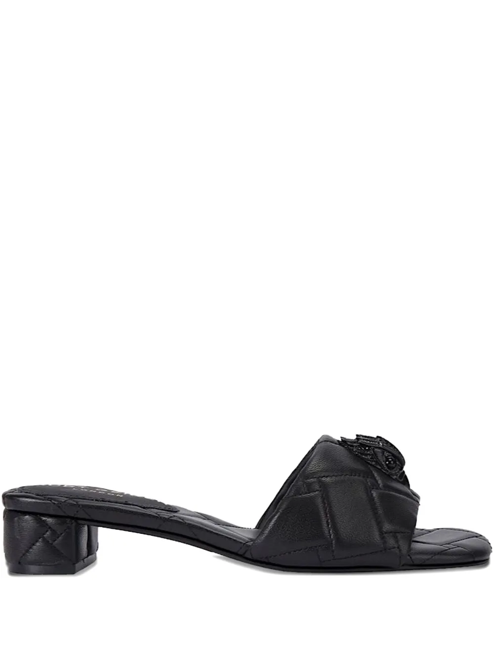 Kurt Geiger London quilted embellished sandals | Black | Image 1