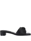 Kurt Geiger London quilted embellished sandals - Black