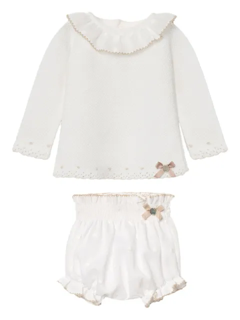 Paz Rodriguez Peter Pan-collar bloomers set