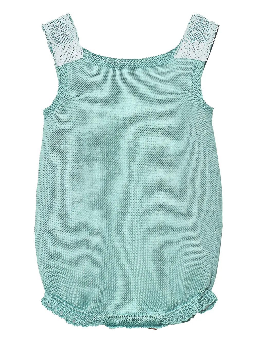 Paz Rodriguez Seran gebreide romper met kanten afwerking - Blauw