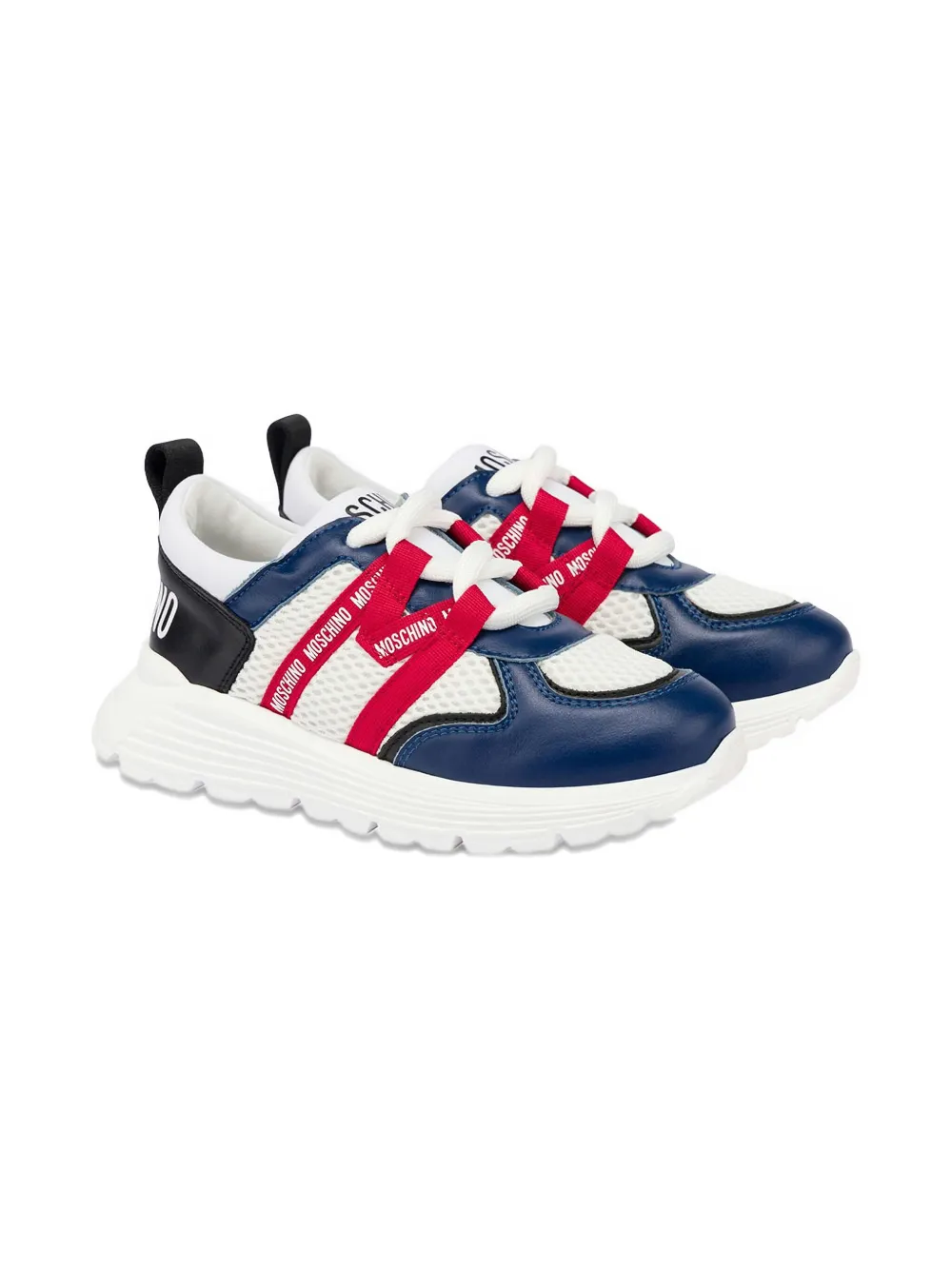 Moschino Kids logo-detail mesh sneakers | Girls Shoes | Image 2