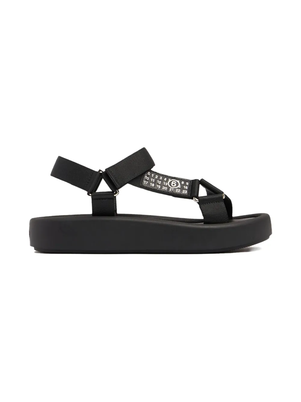 MM6 Maison Margiela Kids MM6 platform sandals Black