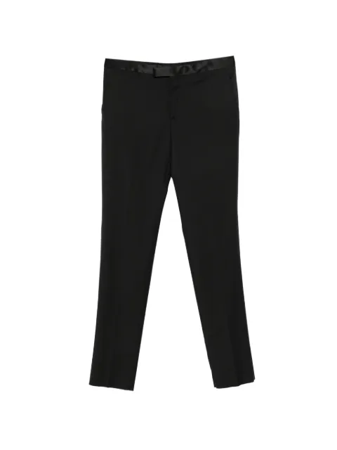 Tagliatore satin-trim trousers