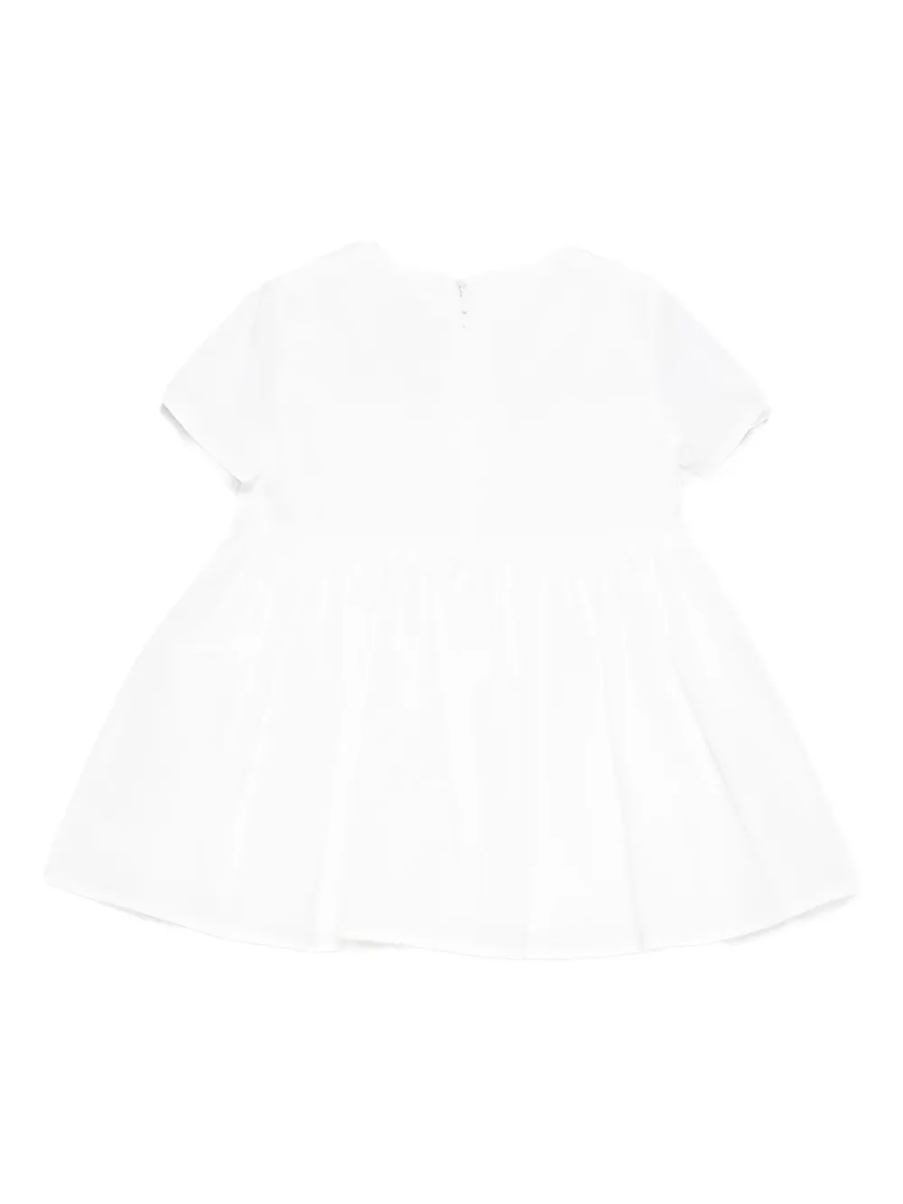 Elisabetta Franchi Kids bow-embellished flared dress Wit