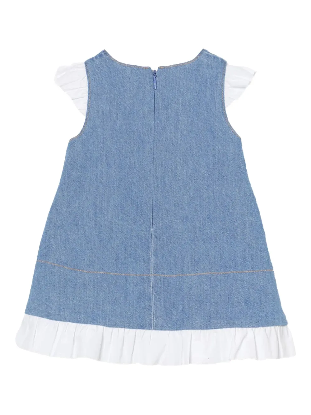 Elisabetta Franchi Kids Spijkerjurk Blauw