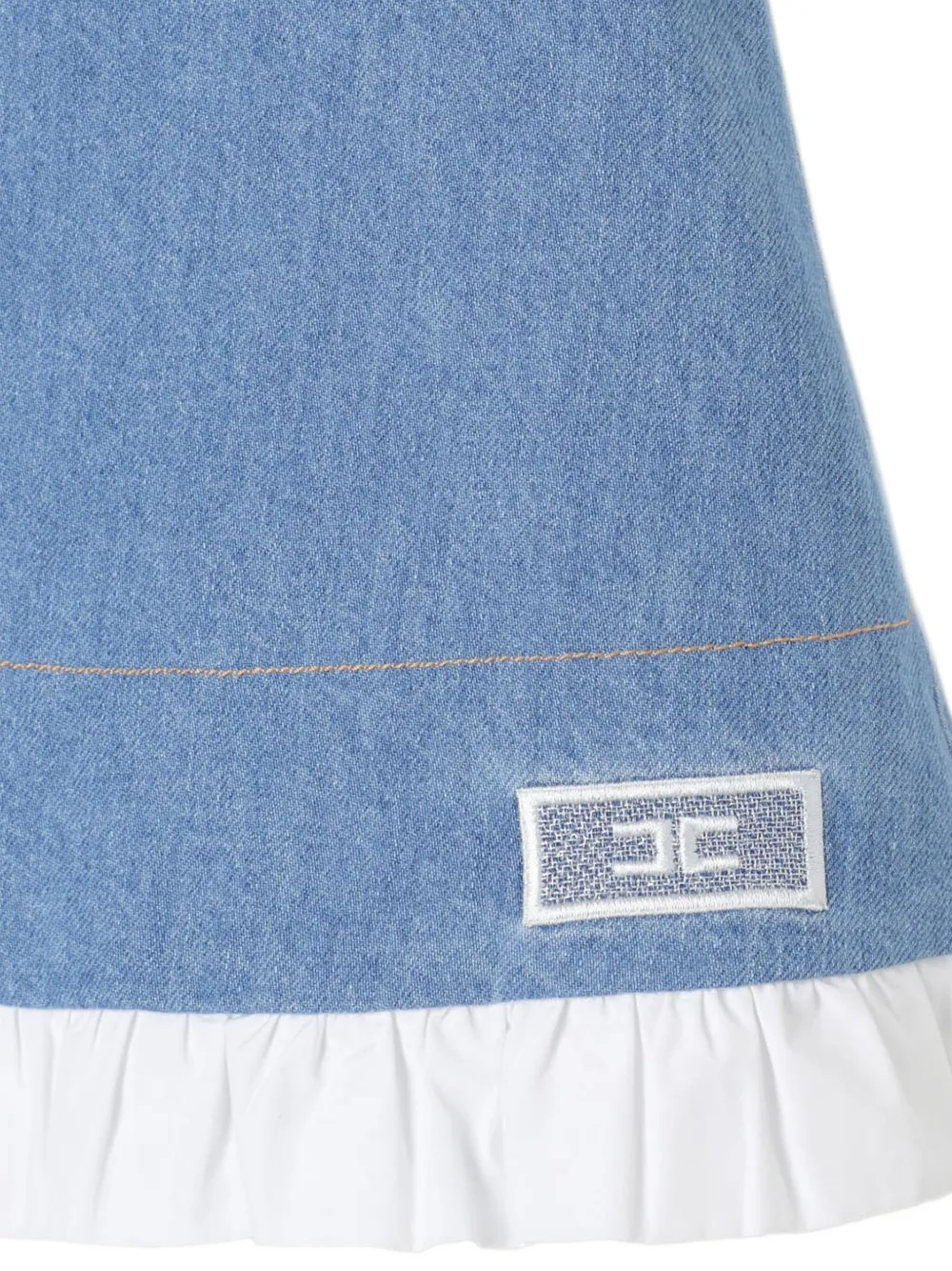 Elisabetta Franchi Kids Spijkerjurk Blauw