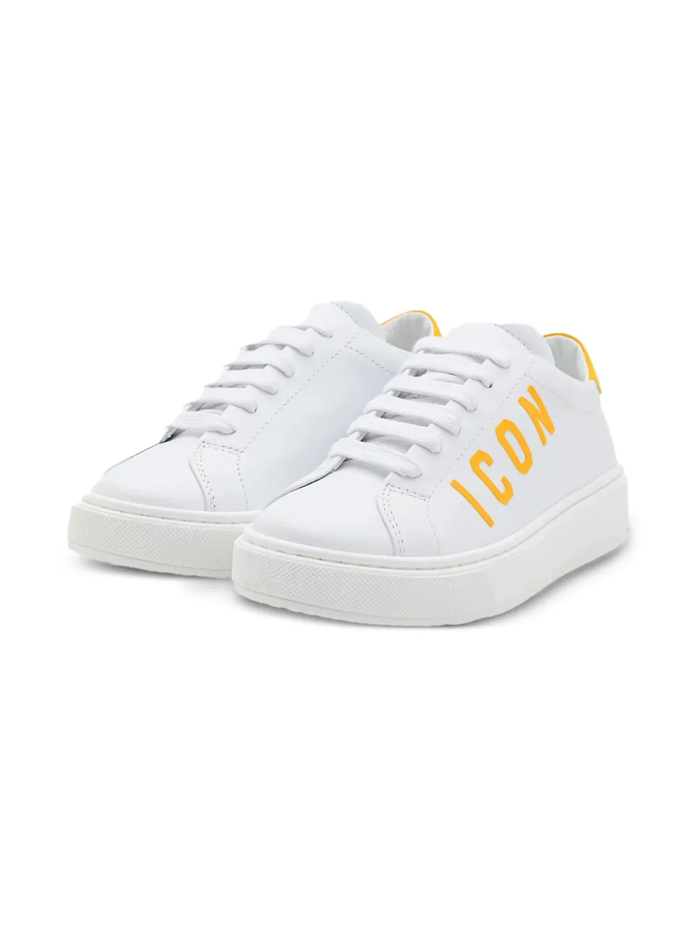 DSQUARED2 KIDS logo platform sneakers White