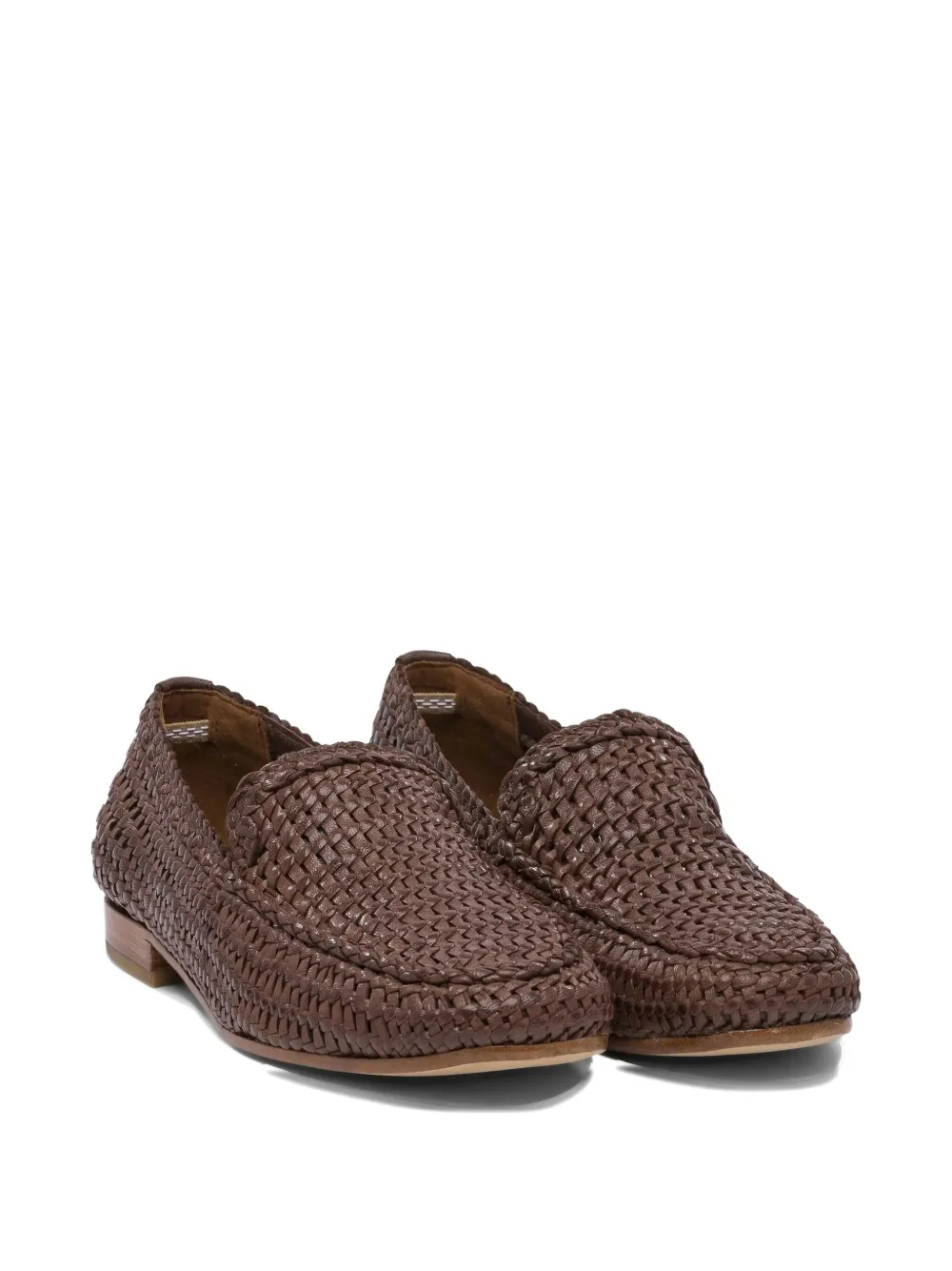 Toni Pons woven leather loafers Brown