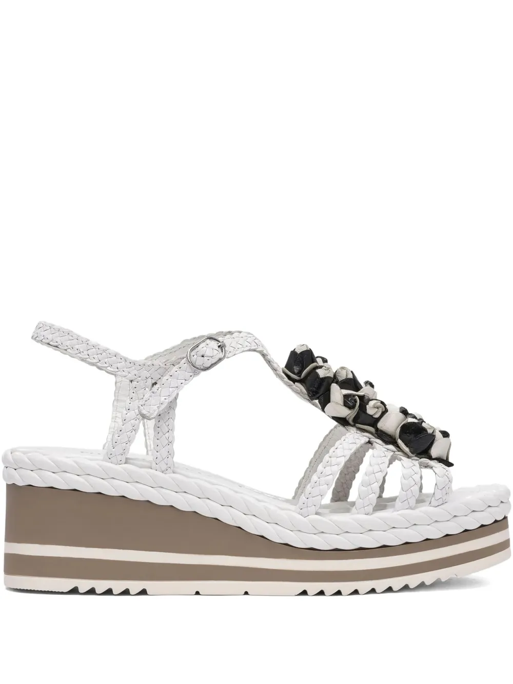 Toni Pons Sandalen met gevlochten detail Wit