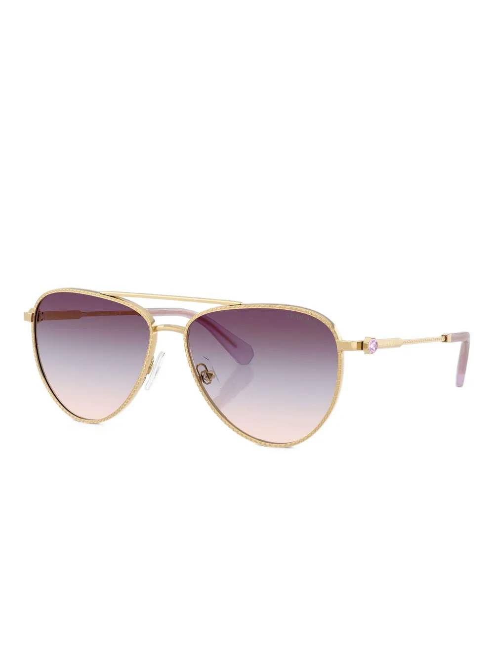 Swarovski Eyewear Zonnebril met piloten montuur - Goud