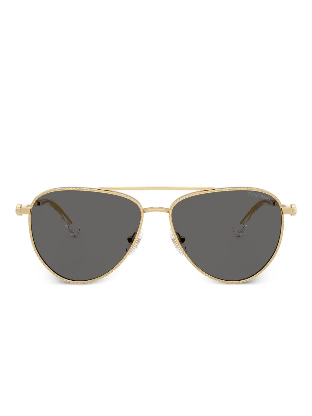 Swarovski Eyewear textured-metal sunglasses · 59
