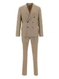 Manuel Ritz wool double-breasted suit - Neutrals