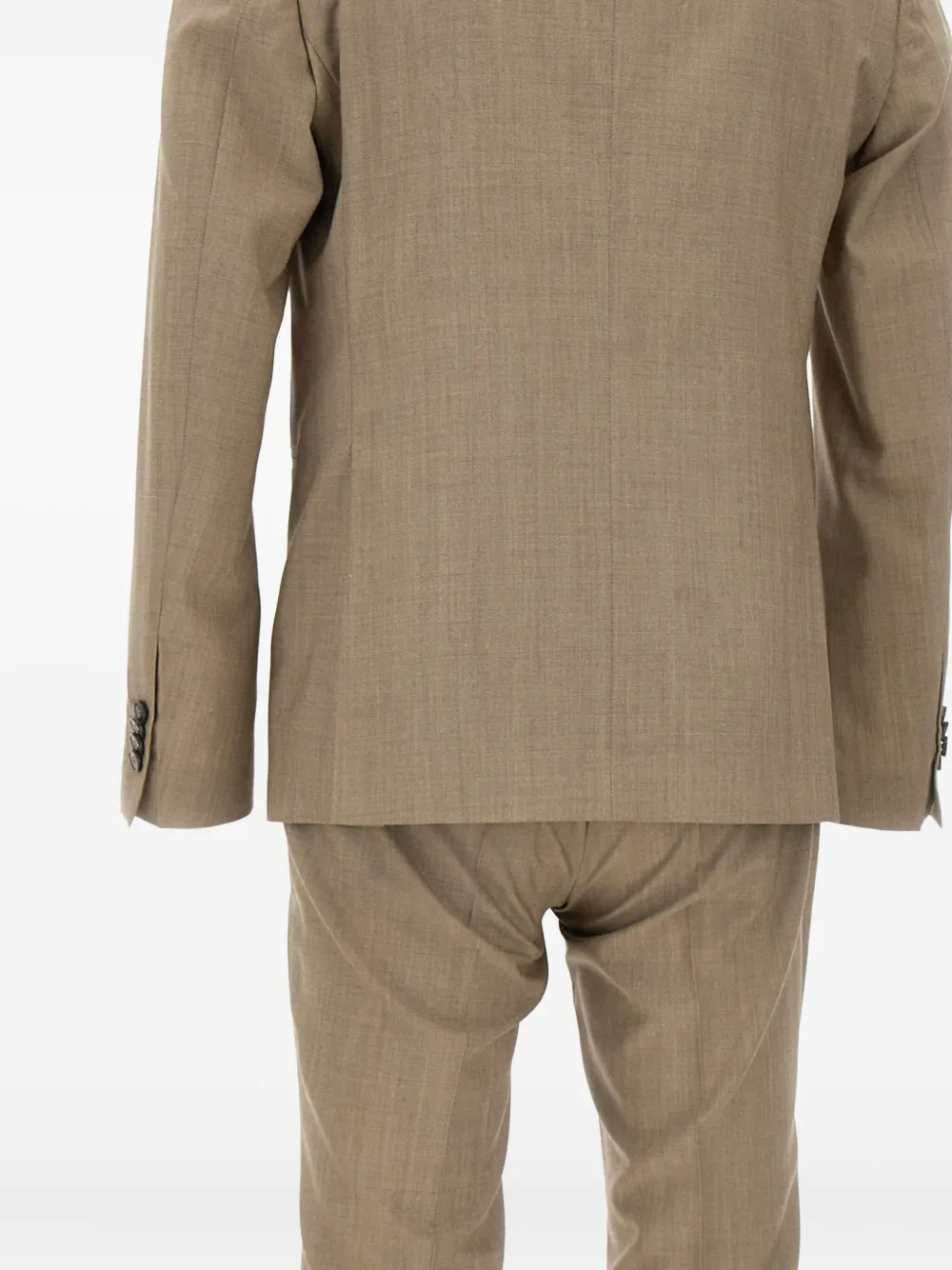 Manuel Ritz Pak met dubbele rij knopen Beige