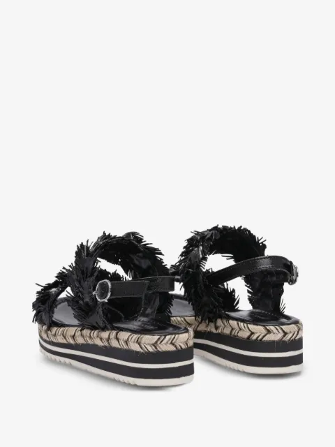 Toni Pons sandalias con plataforma y flecos