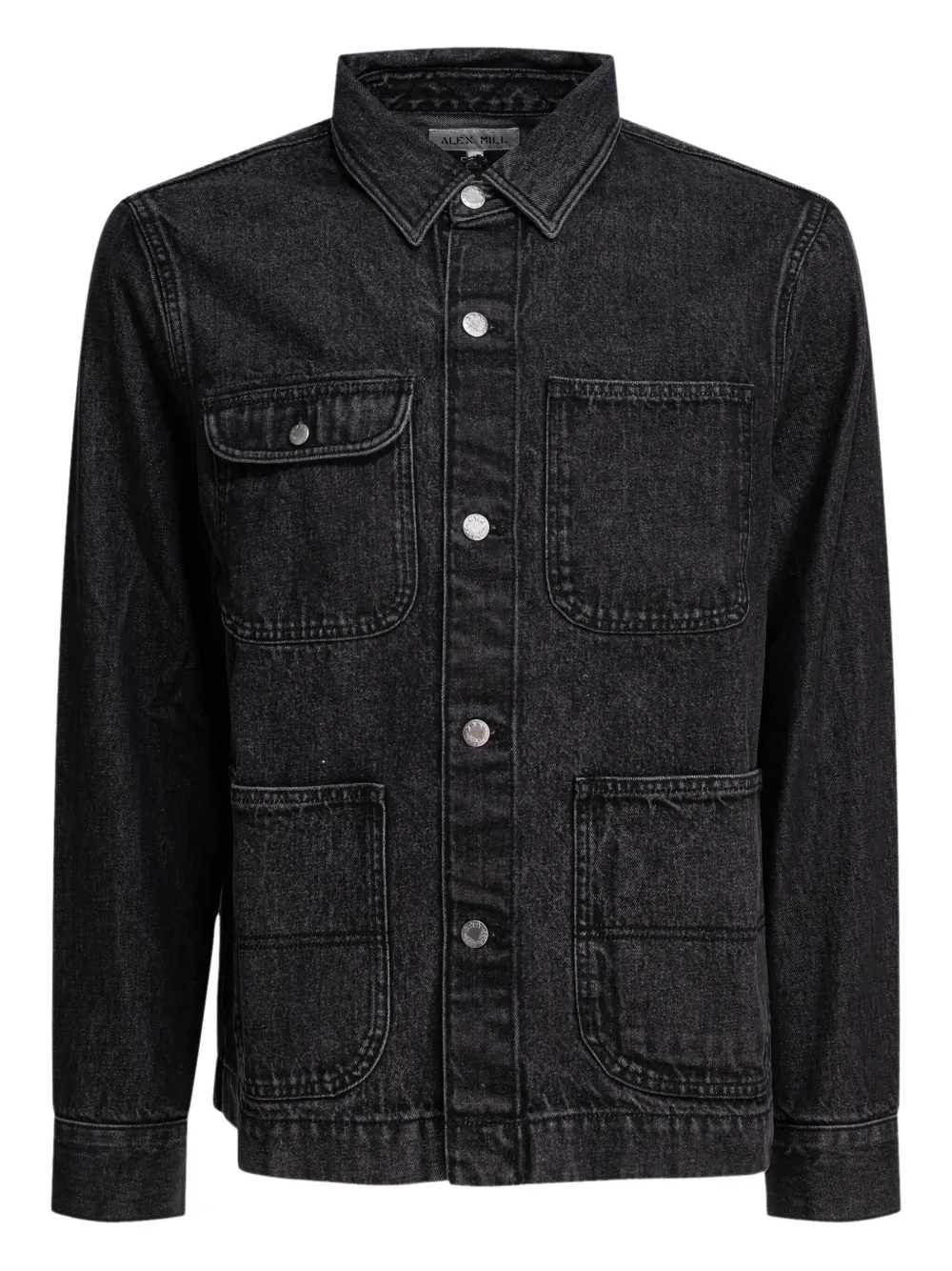 Alex Mill Jack met knoopsluiting en cargo zak Zwart