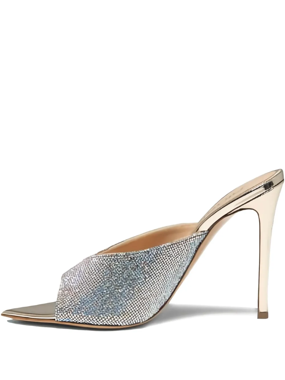 Ninalilou 105mm embellished stiletto heeled sandals Gold