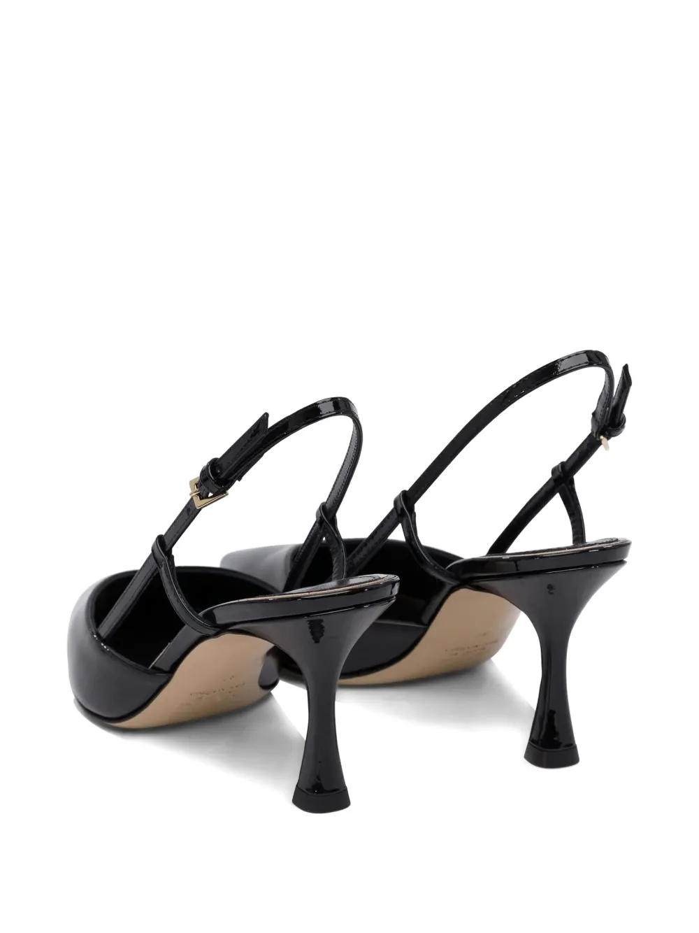 Ninalilou 70mm Mya Slingback Patent-leather Pumps In Black
