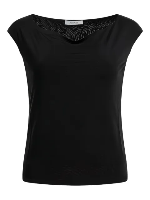 Max Mara top con cuello barco