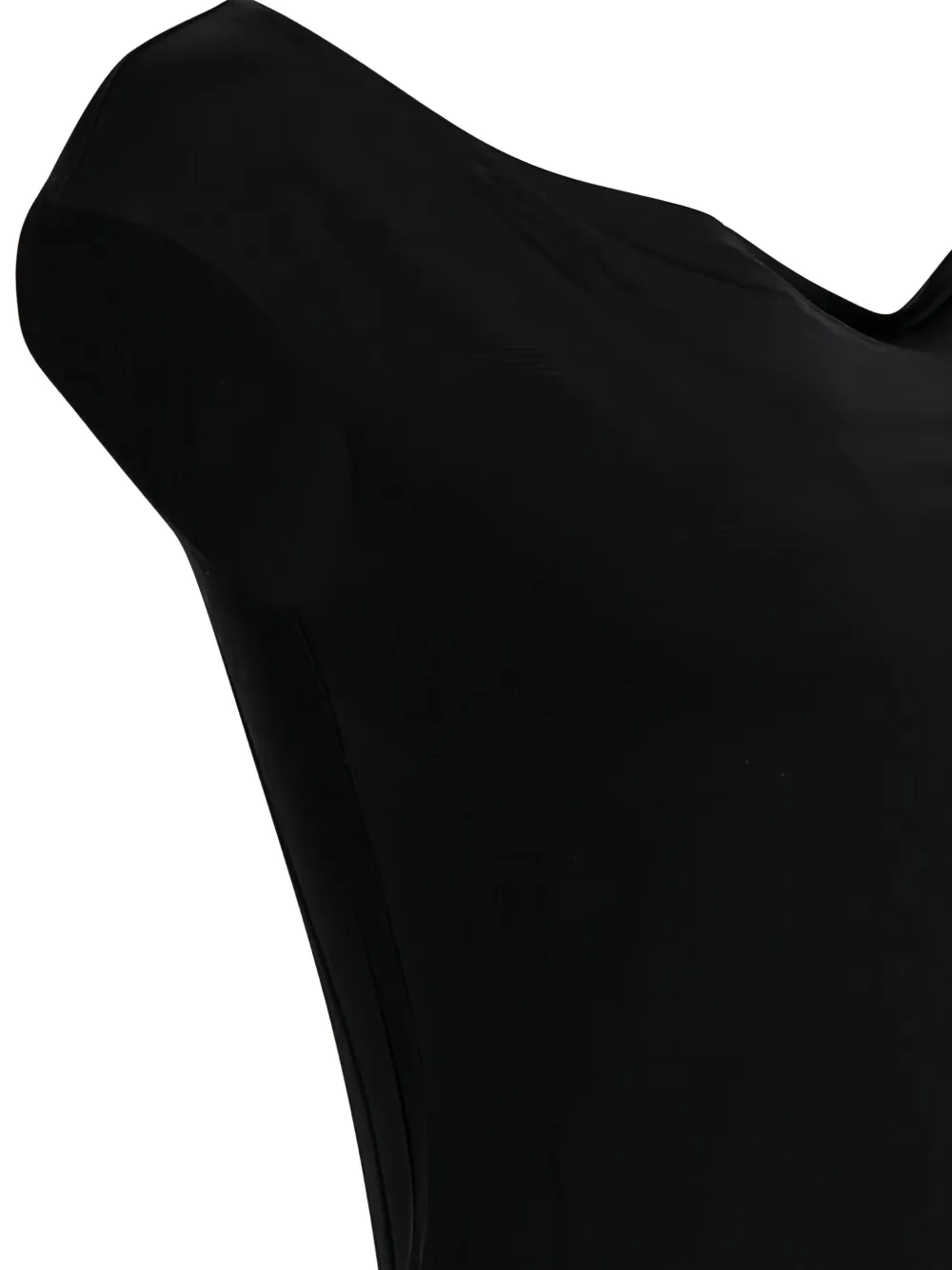 Max Mara boat-neck silk top Zwart