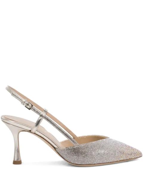 Ninalilou Mya 70mm crystal-embellished slingback pumps