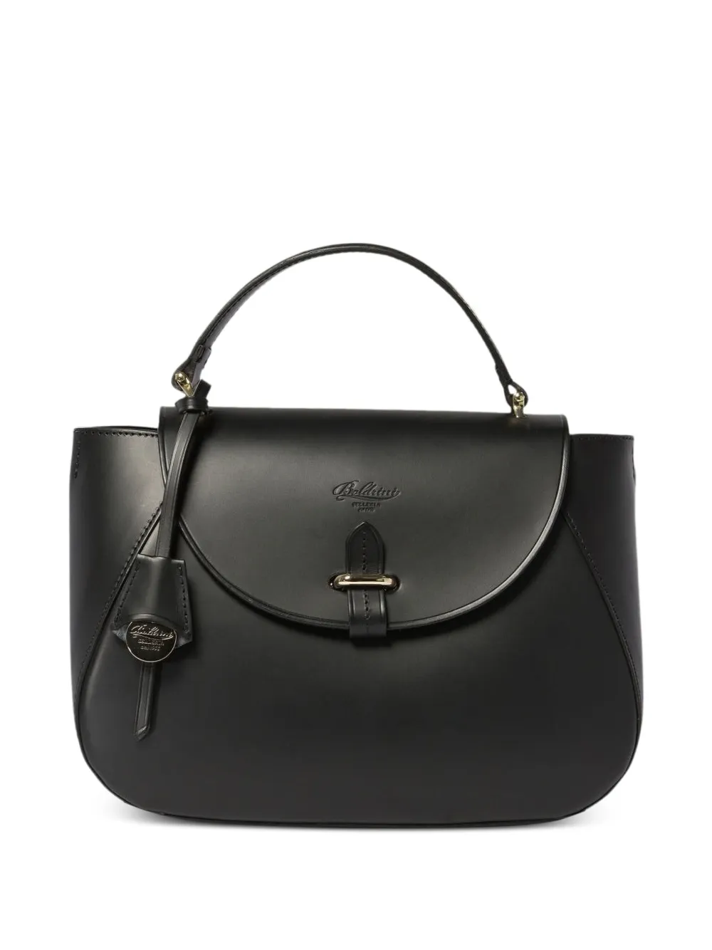 Selleria curved-handle tote bag