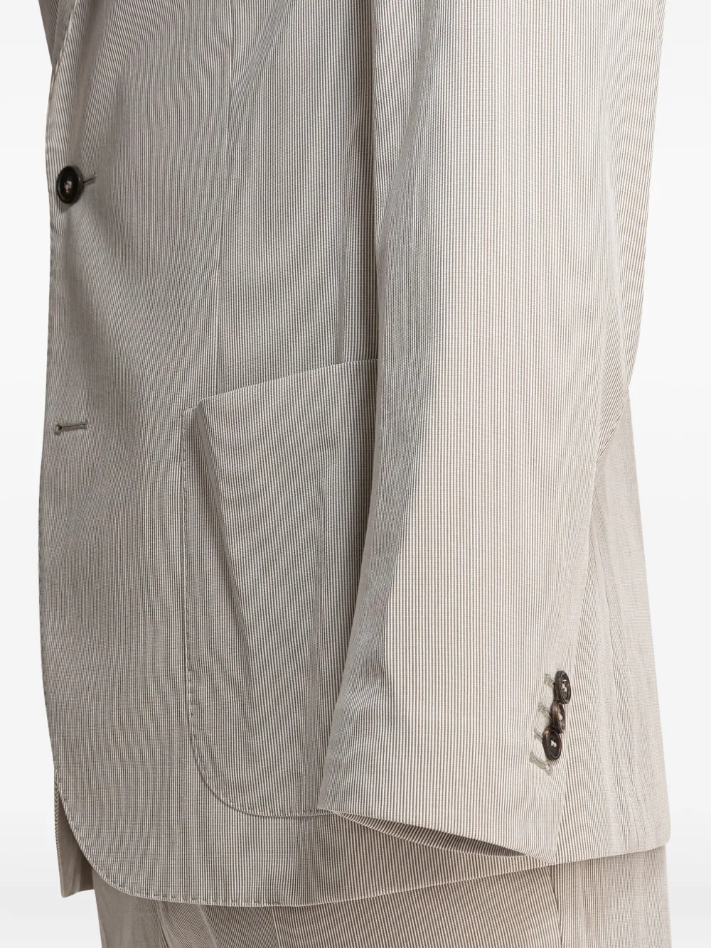Incotex Tailored Suit With Buttoned Cuffs And Front Pockets In Gray